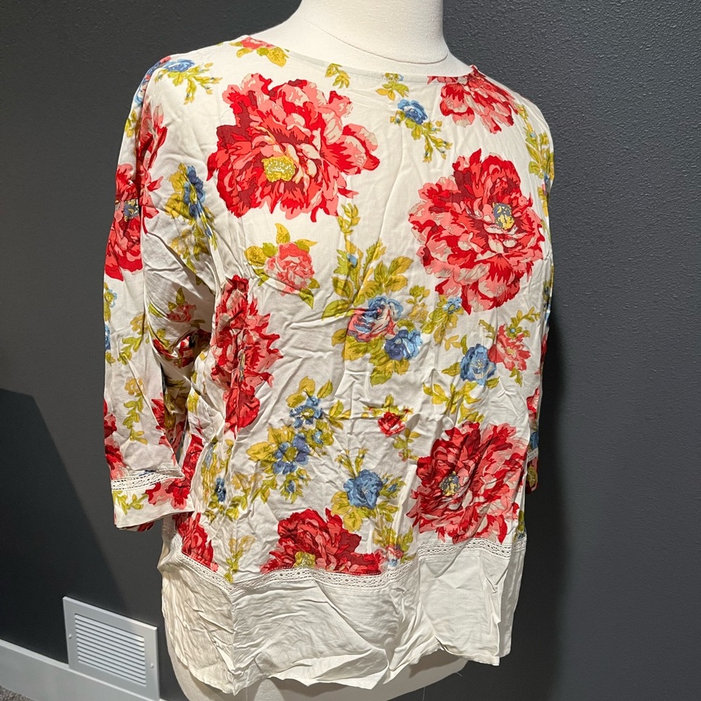 J Jill XL petite floral top